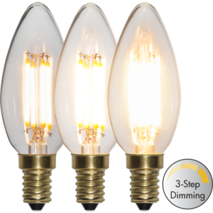 LED Lamp E14 C35 Soft Glow 3-step 