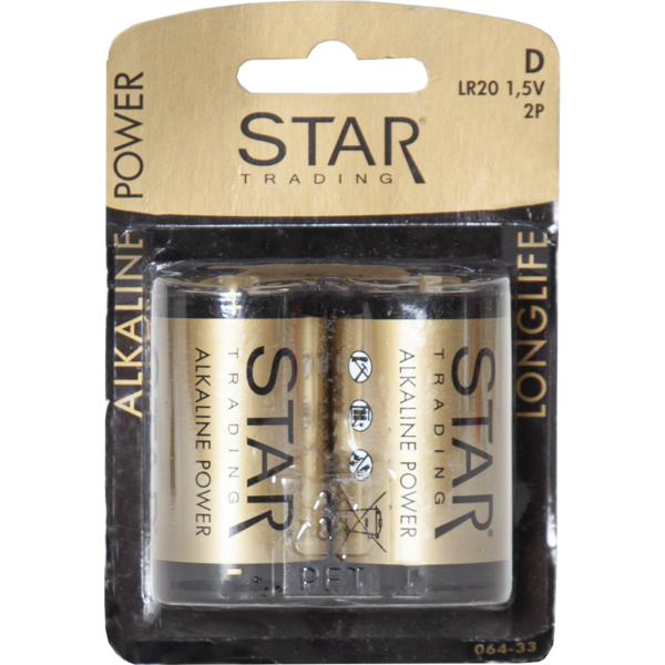 Battery 6 pack D 1,5V Power Alkaline