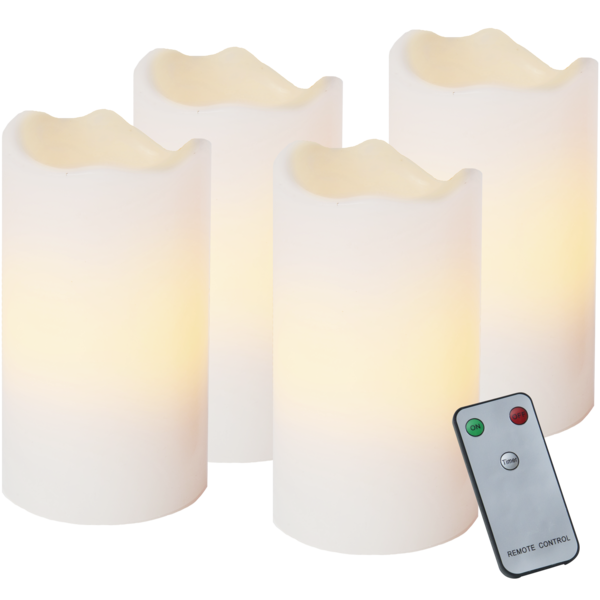 LED Pillar Candle 4 pack Advent