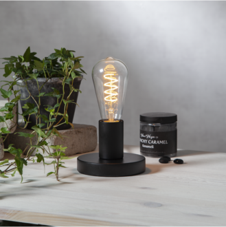 LED Lamp E27 ST64 Decoled Spiral Clear 3-step