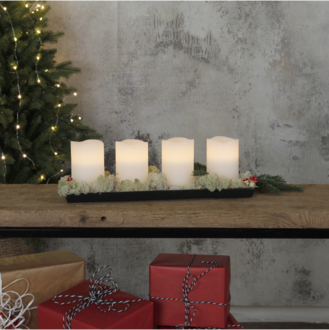 LED Pillar Candle 4 pack May