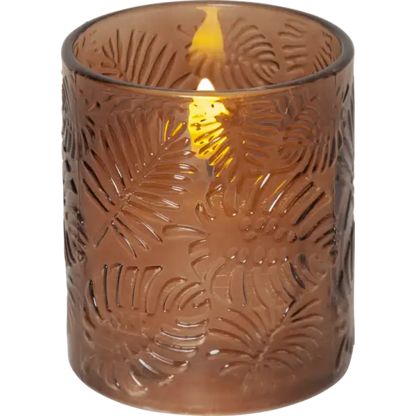 LED Stumpenkerze Flamme Leaf