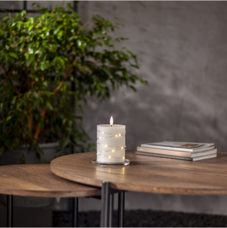 LED Pillar Candle Flamme Dew