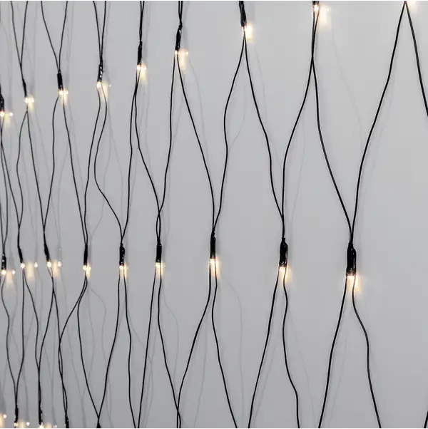 Lichternetz Crispy Ice White