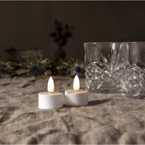 LED Tealight 2 Pack Flamme