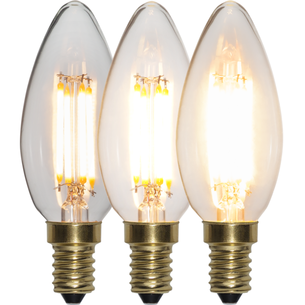 LED Lamp E14 B35 Soft Glow 3-step memory