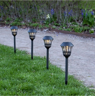 Solar Bollard 4 Pack Lace
