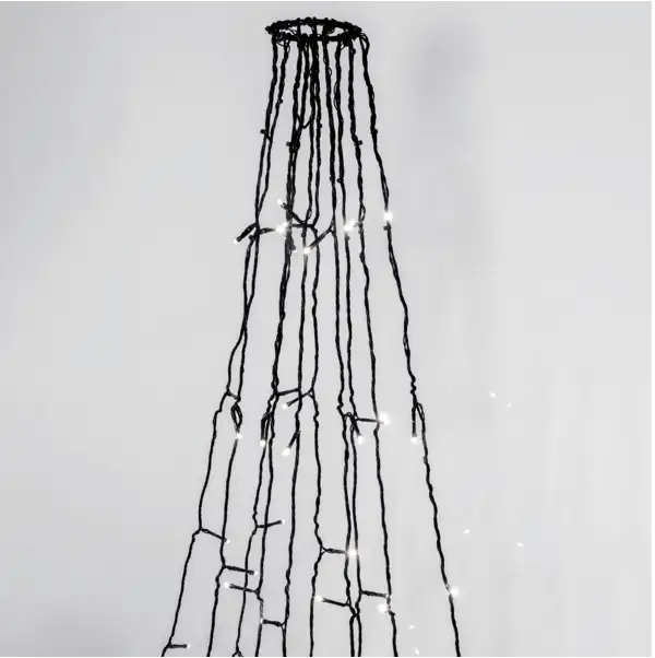 Fahnenmast-Lichter Crispy Ice White