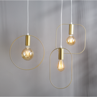 LED Lamp E27 G95 Plain Amber