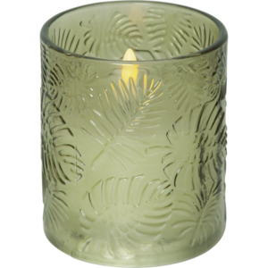 LED Pillar Candle Flamme Leaf