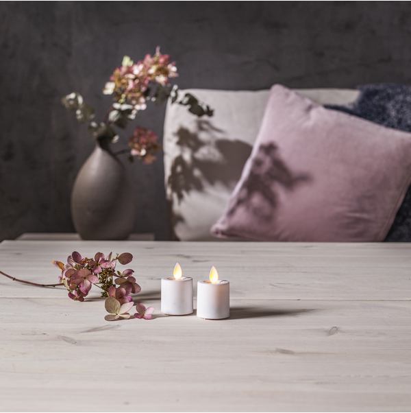 LED Pillar Candle 2 pack M-Twinkle