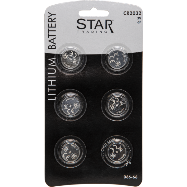 Batteri 6-pack CR2032