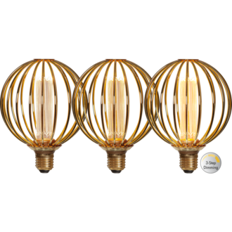 LED Lamp E27 G125 Decoled Metal