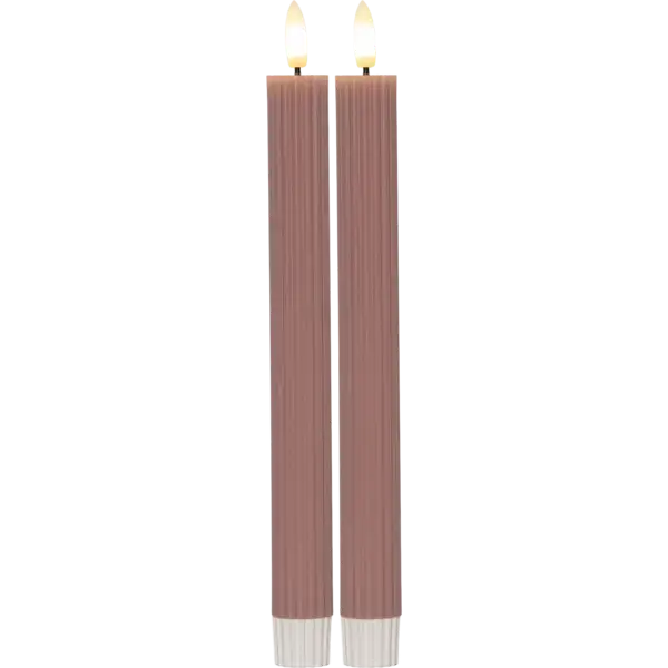 LED Antikljus 2-pack Flamme Stripe