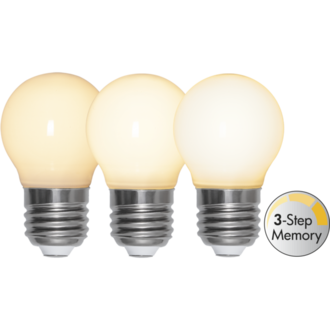 LED Lamp E27 G45 Opaque Filament RA90 3-step memory