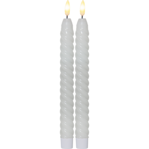 LED Dinner Candle 2P Flamme Swirl