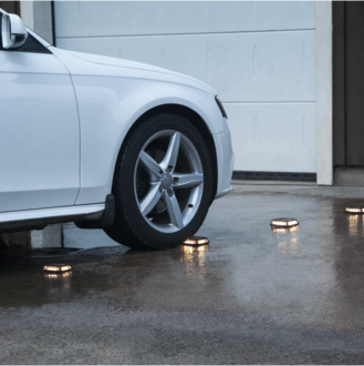 Solar Spotlight Driveway