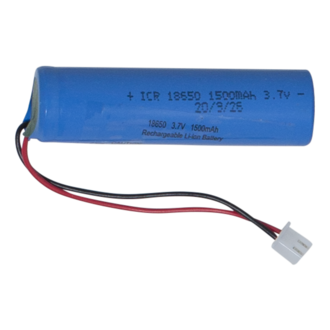 Rechargeable Battery 18650 3,7V 1500mAh Li-ion JST-PH 2mm plug