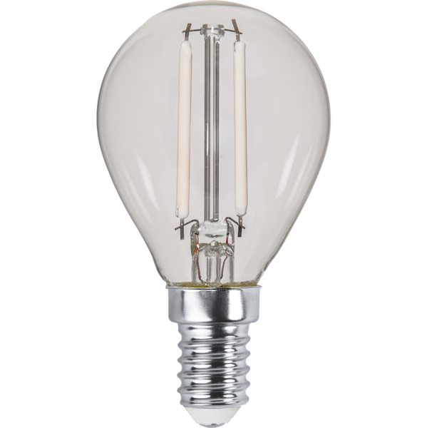 LED Lamp E14 P45 Clear White Filament