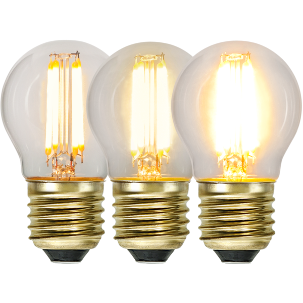 LED Lamp E27 G45 Soft Glow 3-step memory