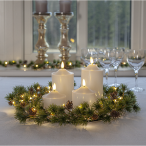 LED Pillar Candle Flamme