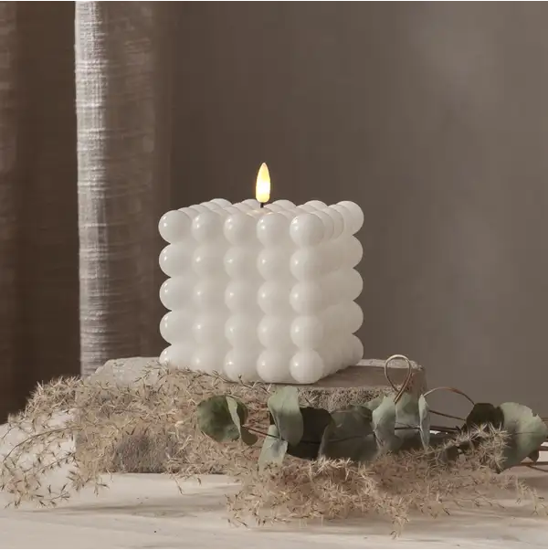 LED Stumpenkerze Flamme Dot