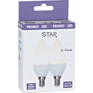 LED Lamp E14 2 Pack Opaque Basic