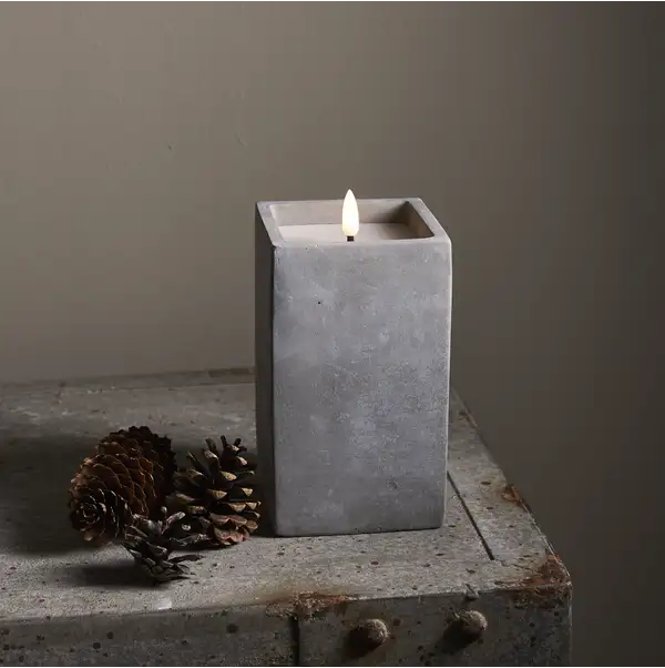 LED Stumpenkerze Flamme Cem
