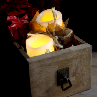 LED Pillar Candle 2 pack May