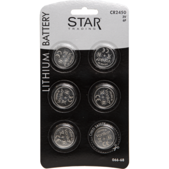 Battery 6 Pack CR2450