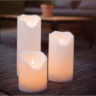 LED Pillar Candle Flamme Grand