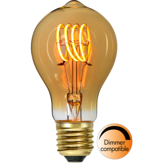 LED Lamp E27 TA60 Decoled Spiral Amber