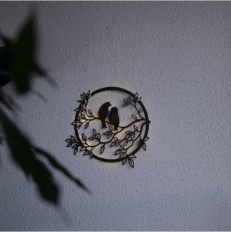 Solar Decoration Love Birds