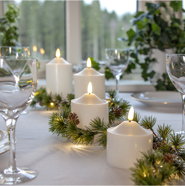 LED Pillar Candle Flamme Top