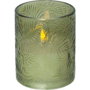 LED Pillar Candle Flamme Leaf
