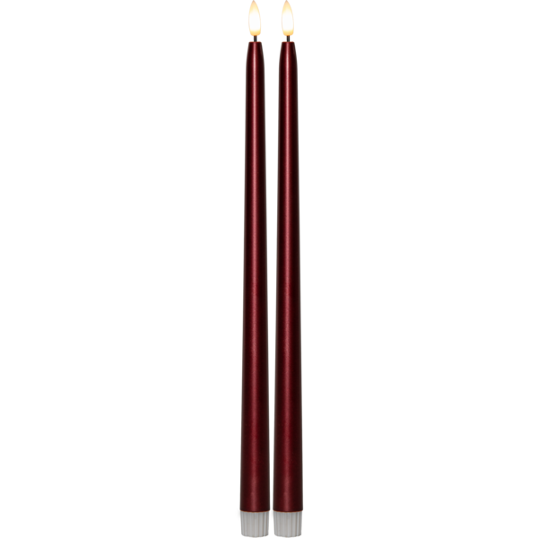 LED Dinner Candle 2 pack Flamme Metal