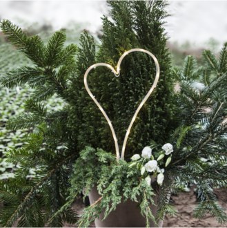 LED Memorial Candle Decorationheart