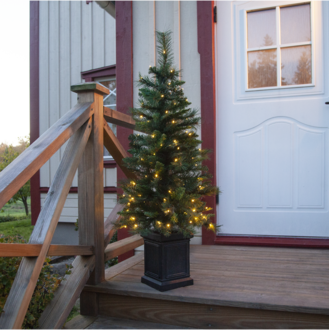 Christmas Tree w LED Hytte