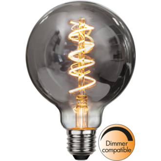 LED Lamp E27 G95 Decoled Spiral Smoke