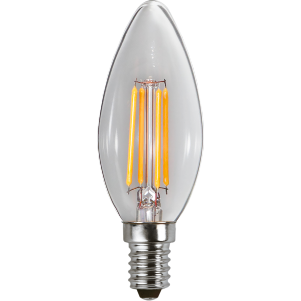 LED Lamp E14 B35 Clear 3-step memory