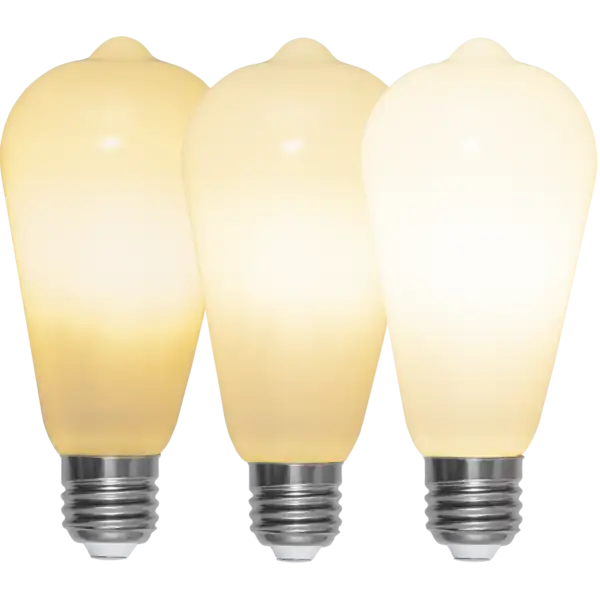 LED-lampa E27 Lyktlampa Opaque fil RA90 3-step