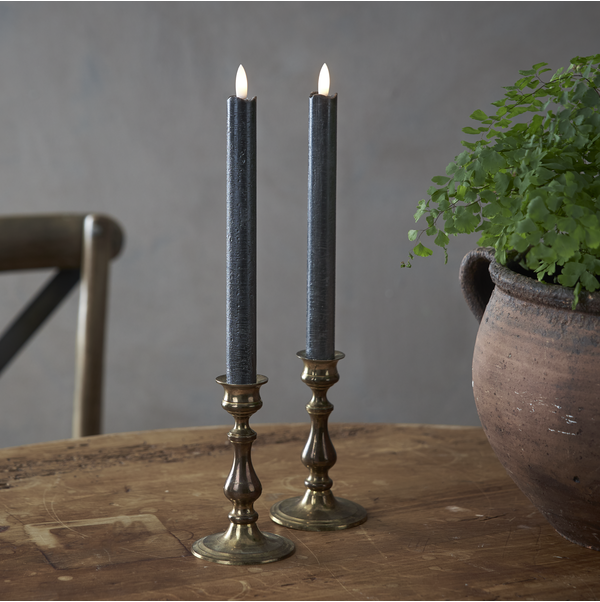 LED Dinner Candle 2 pack Flamme Rustic