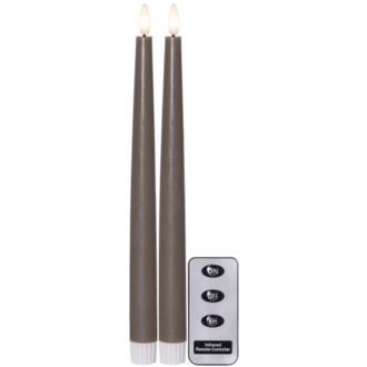 LED Dinner Candle 2 pack Flamme Slim