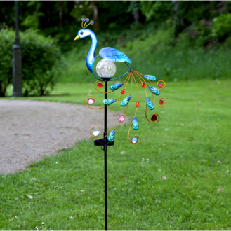 Solar Decoration Peacock