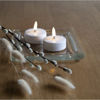 LED Tealight 2 Pack Flamme