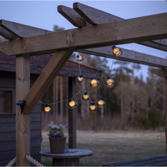 Solar Light Chain Smoky