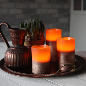 LED Pillar Candle Cooper
