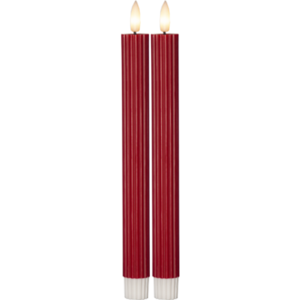 LED Dinner Candle 2 pack Flamme Stripe