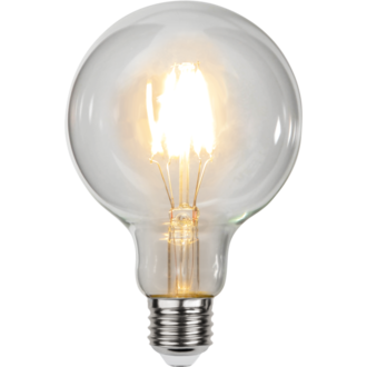 LED Lamp E27 G95 Clear