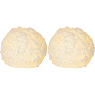 LED Pillar Candle 2 pack Snowball